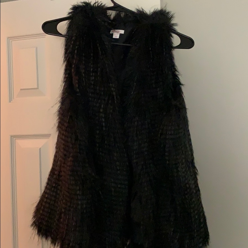 Faux fur vest